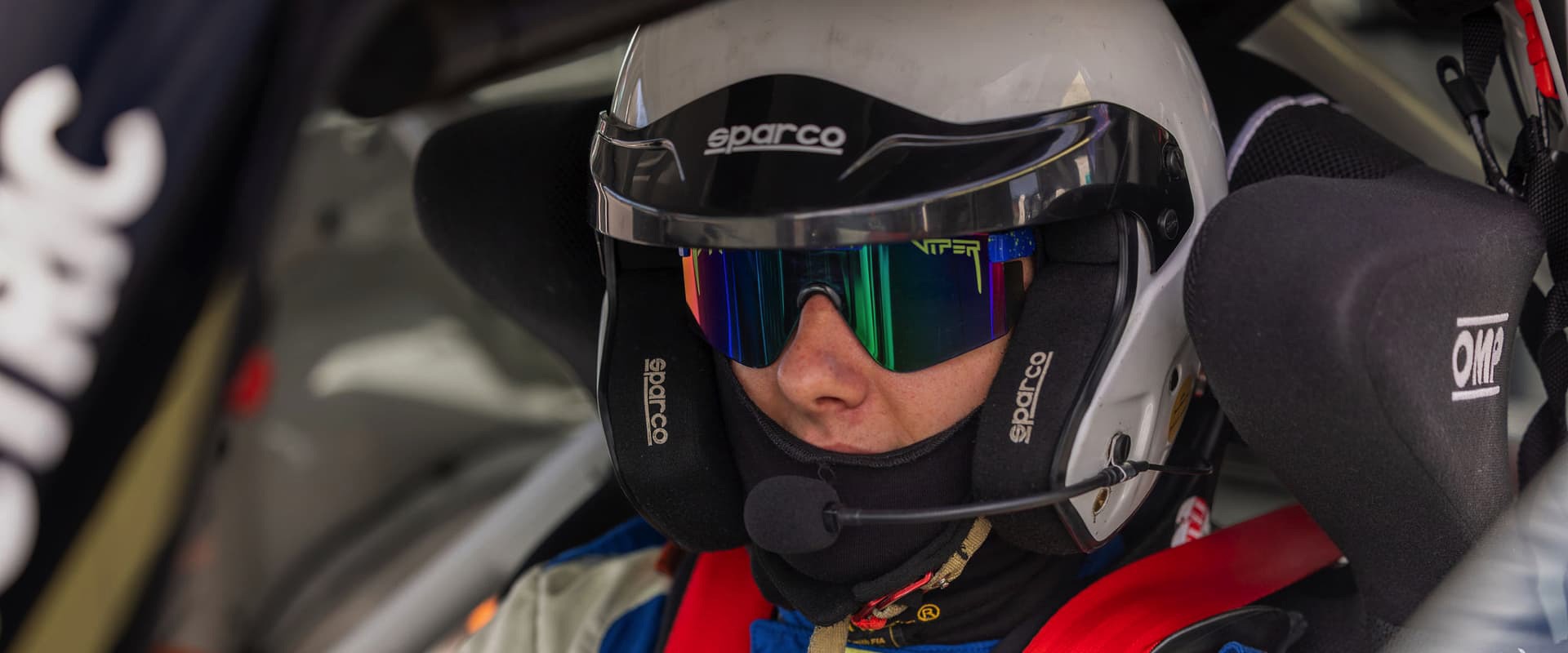 Lennart Wolf im Cockpit in der Startaufstellung